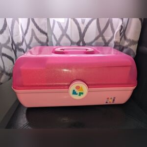 Pink Glittery Storage Box - Caboodles organizer - makeup container